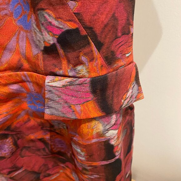 Pink Erdem Viscose/Cotton Floral Sheath Dress - GUC w/ minor zipper flaw - Picture 8 of 12